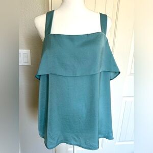 NWT teal Banana Republic Large top with tie back